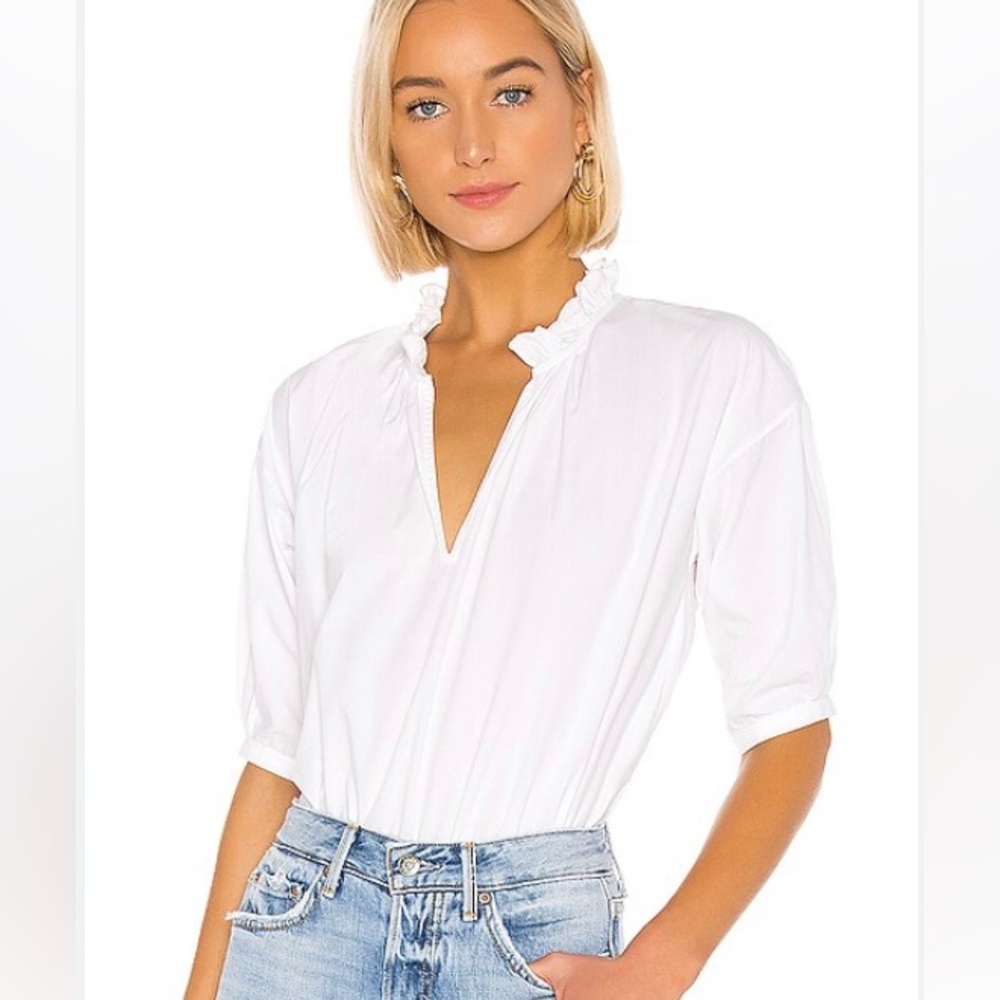 Joie Salina top in clean white. Size M.